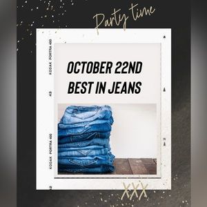 Co- hosting best in jeans party October 22nd at 12 PDT!!